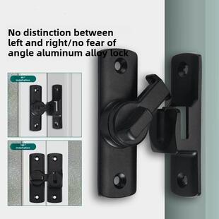 无冲孔门闩门闩表面安装 酒店浴室门扣滑动门扣加厚门锁防盗扣锁
