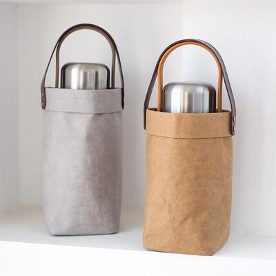 日式斜挎1000ml保温杯套1200ml水杯袋手提1L大容量水壶套