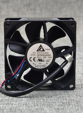 出售原装台达QFR0824SH802524V0.26A8CM/厘米3线散热风扇