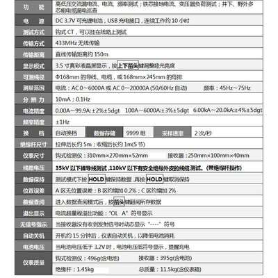 胜利仪器(VICTOR) 无线高压线路钳形电流表 VC9000C 5kxfKVJEzg