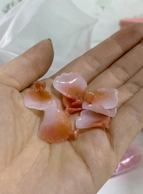 老料器花瓣汉服发簪玛瑙白7165.20片M-19