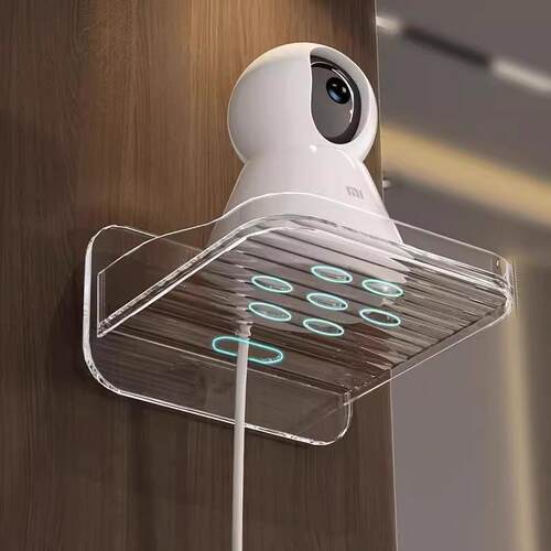 Wall-mounted surveillance camera bracket that requires no na