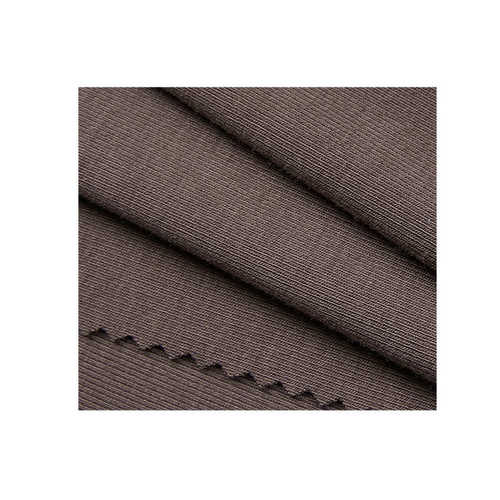 随心裁针织拉架1*1罗纹坑条面料 240G人棉双面螺纹布料弹力罗纹布