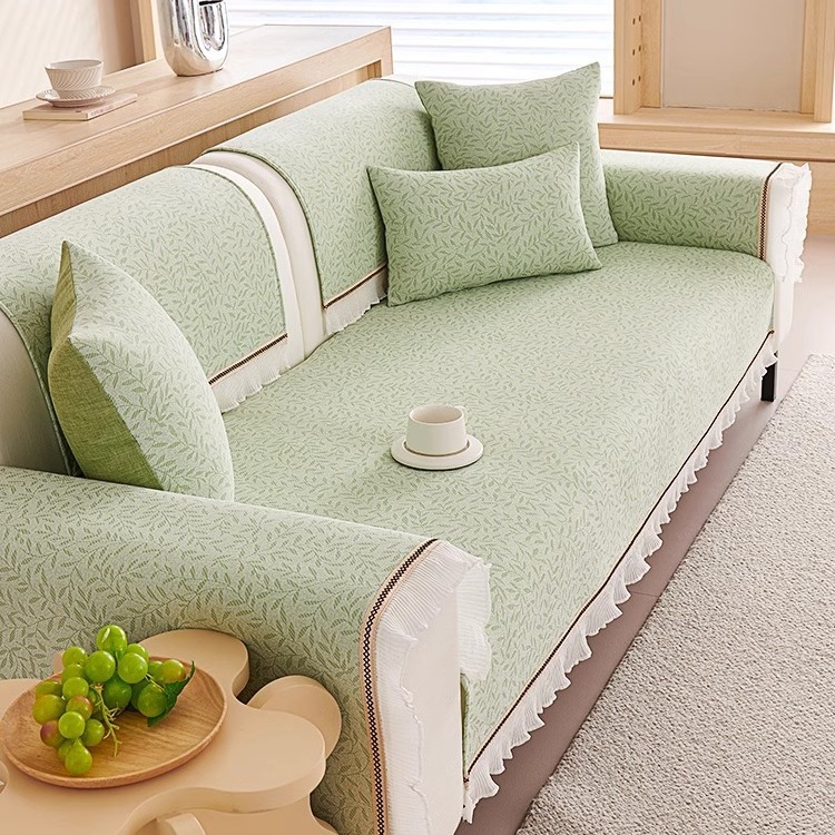 冰果冻凉感夏季沙发垫靠背盖布扶手防滑盖巾套罩夏天欧式凉席坐垫