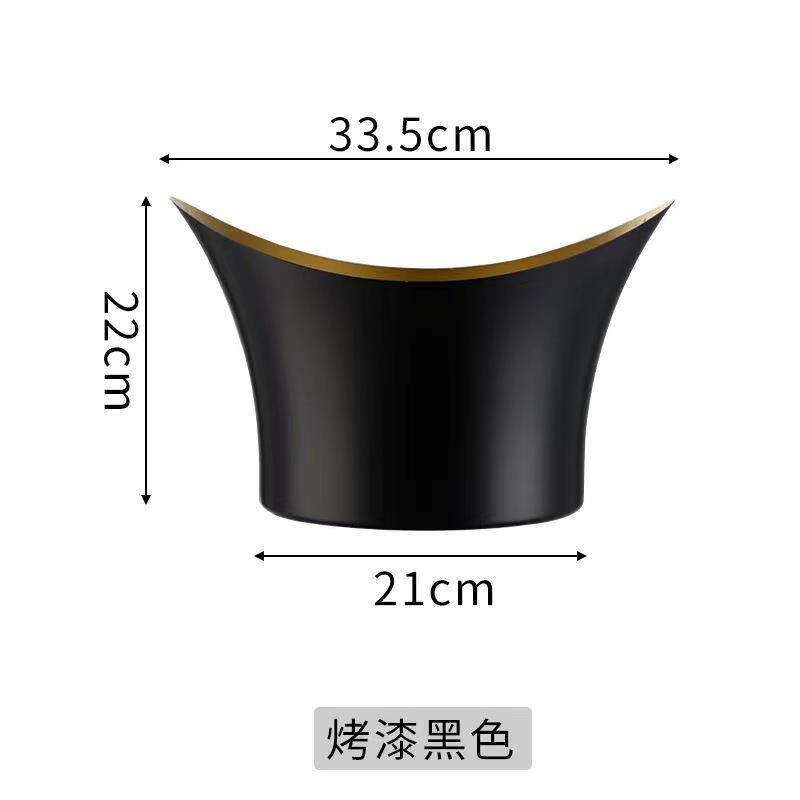 不锈钢奢华时尚香槟盆冰桶家用聚会红酒冰镇酒吧KTV创意冰酒盆