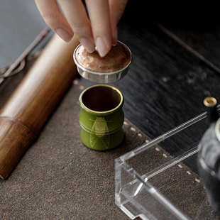 叁间复古黄铜盖置紫砂壶盖托功夫茶具配件盖碗茶宠摆件茶盖小架子