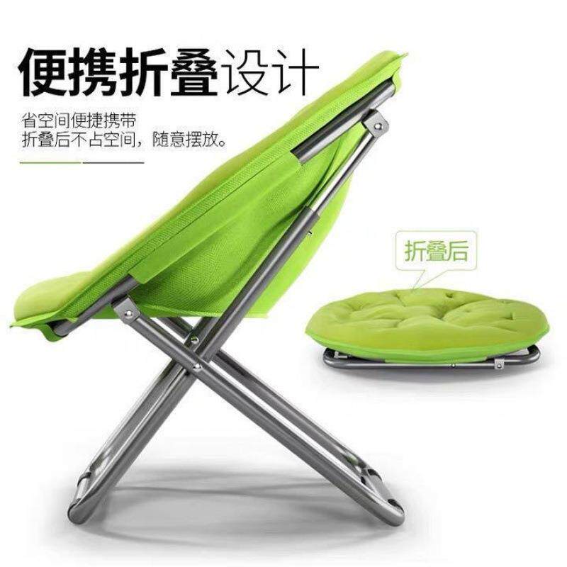 折叠躺椅阳台家用午休午睡靠背休闲椅孕妇懒人沙发月亮椅子
