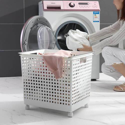 Large plastic bathroom laundry basket toy laundry basket
