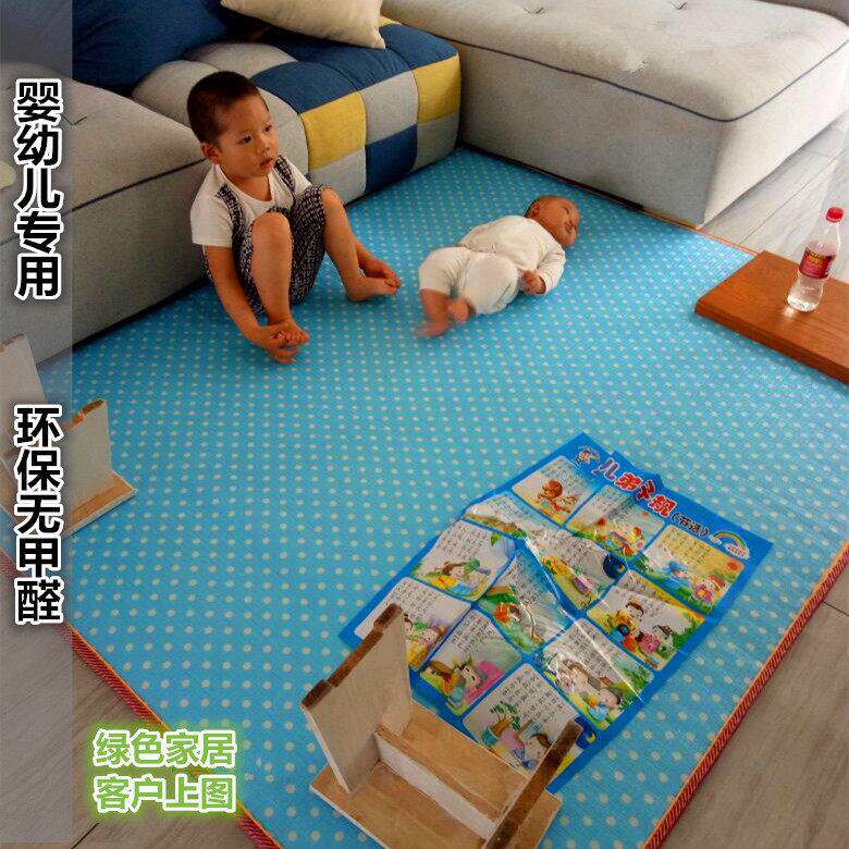 整张宝宝爬行加绿色-108厚四季防滑无味隔音儿童用泡地垫家沬婴儿