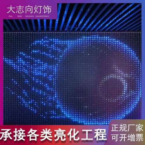 LED装饰工程亮化工程天幕文旅夜游灯光节高亮度装饰灯皮线屏幕灯