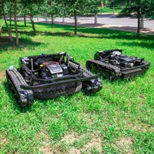 出口马来西亚智能遥控割草机 Robotic Lawnmower 汽油履带割草机