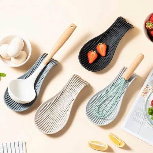 23*10.6cm Silicone Spoon Rest For Stove Top Spatula Spoons
