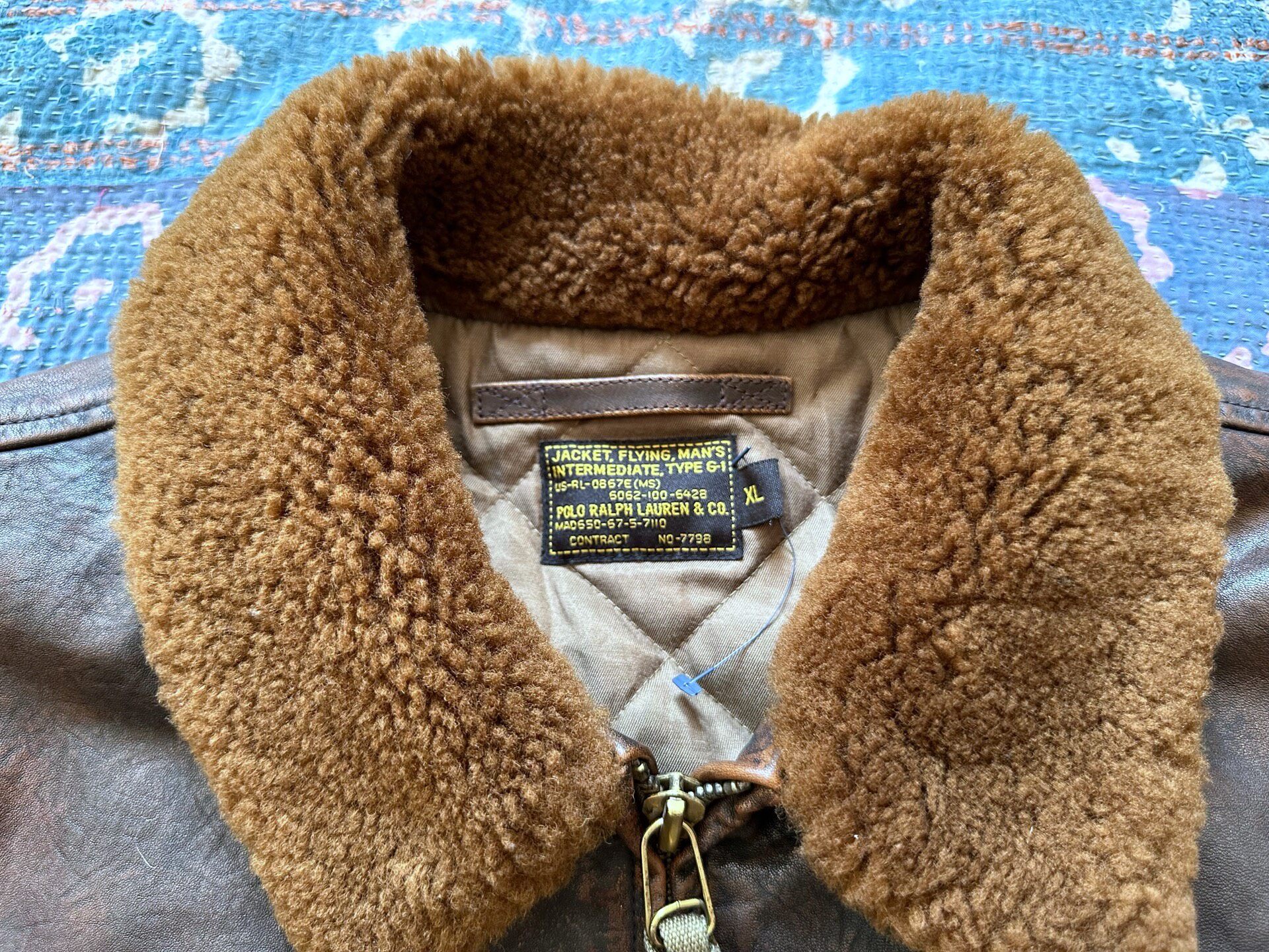 Polo Ralph Lauren RRL G1 Leather Jacket — detail