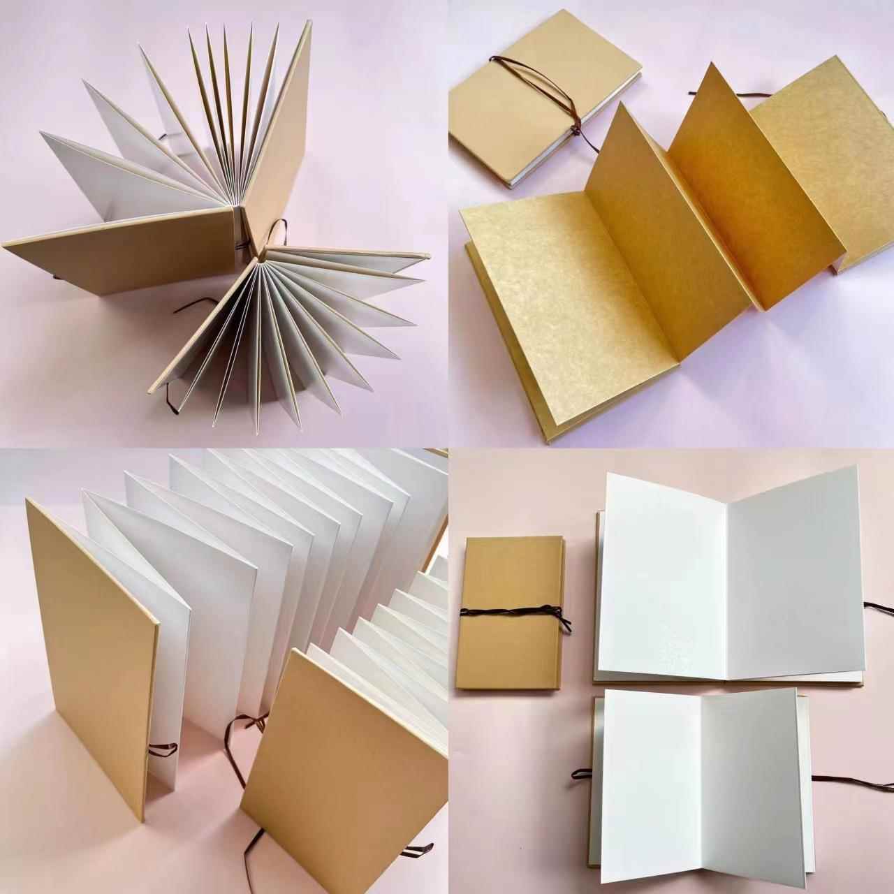 美术绘画本成长档案纪录册手账本古风折叠风琴绘画本漫画手绘本