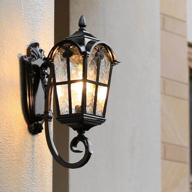 太阳能壁灯户外外墙墙壁法式欧式墙灯防水别墅室外庭院照明阳台灯