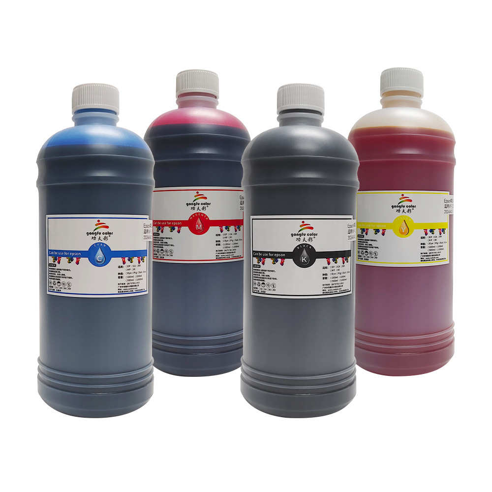 功夫彩WF5390/5890染料墨水兼容打印机 染料墨水填充连供墨盒1KG