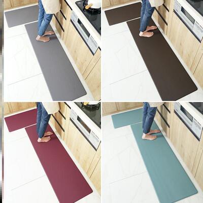 High quality Anti-oil kitchen floor mat leather non-slip mat