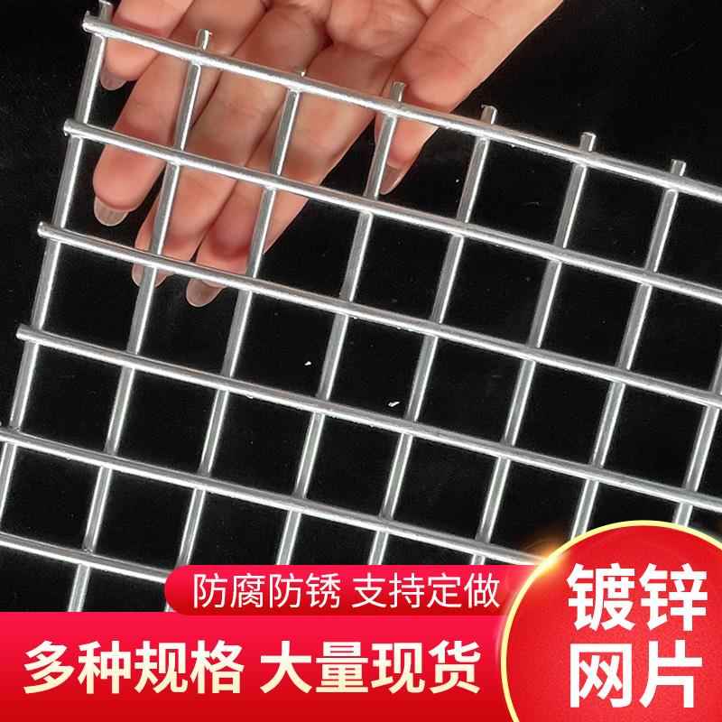 镀锌铁丝网电焊网片围栏小孔加粗狗笼养殖建筑钢筋网格网钢丝防护