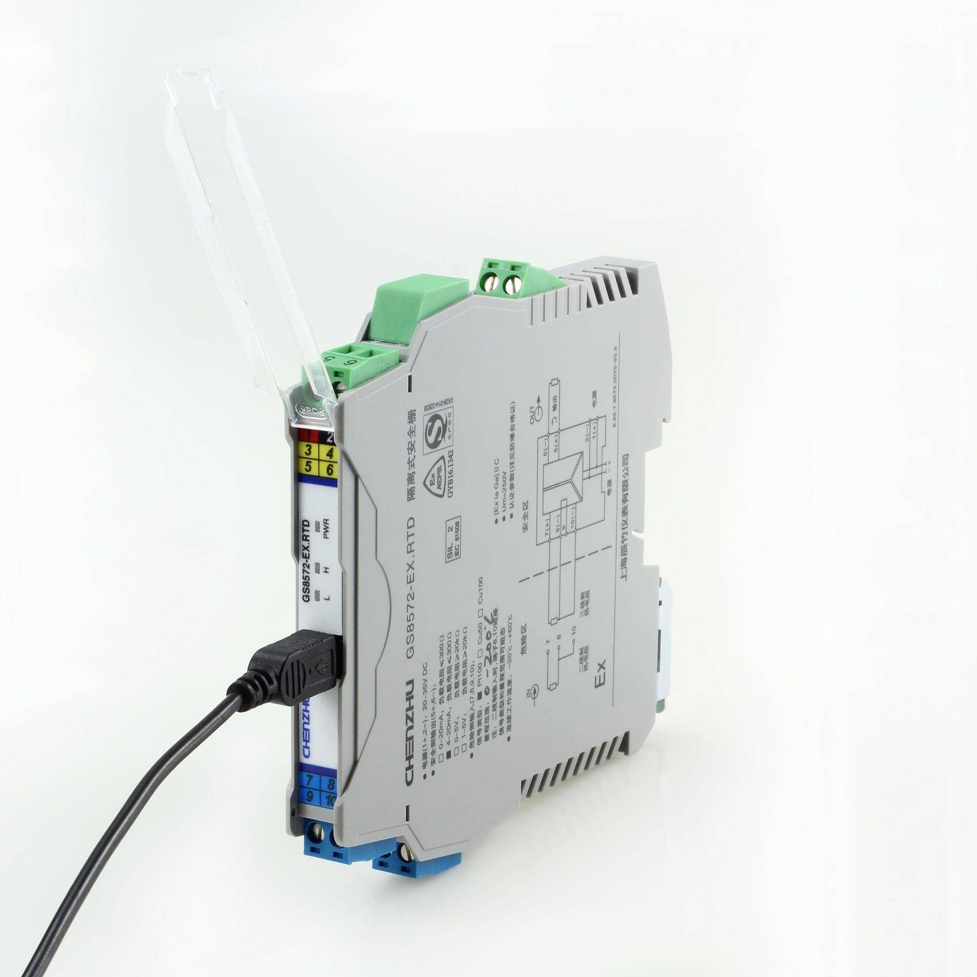 辰竹GS8572-EX.RTD热电阻输入隔离安全栅一进一出