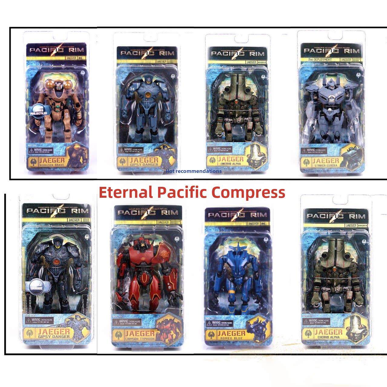 NECA环太平洋2 手办机甲模型危险复仇流浪者可动机器人偶拼装玩具