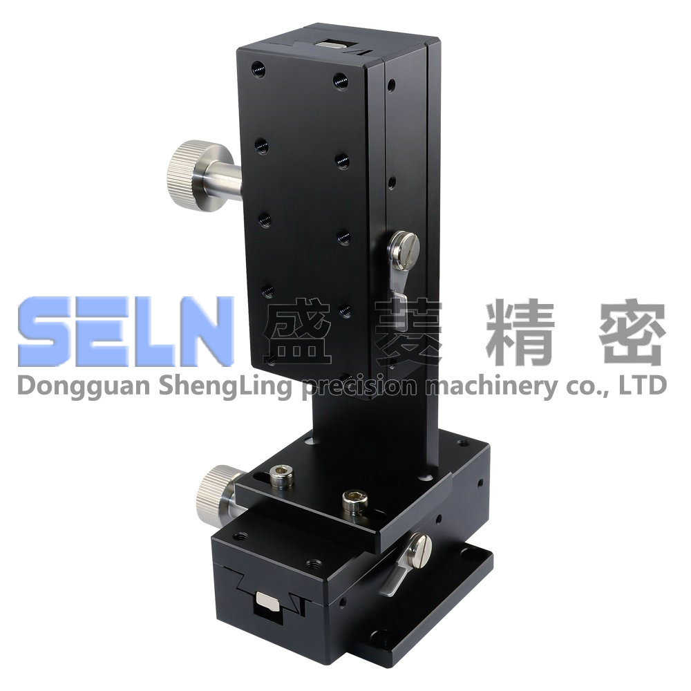 供应XZ轴LWE4040燕尾槽导向型手动位移平台 齿轮驱动旋钮调整滑台