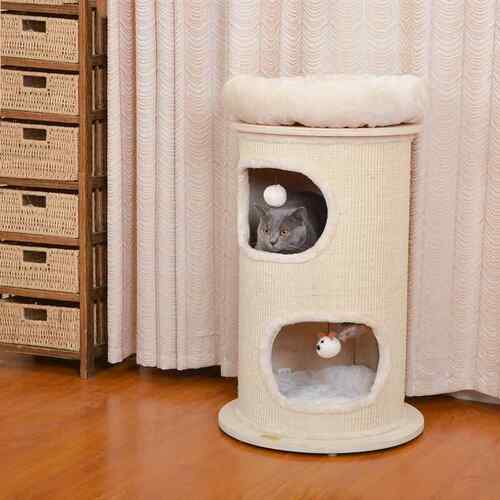 高档麻catry凯瑞猫爬架多猫家剑桶庭猫架凉子的猫树窝猫一体不占