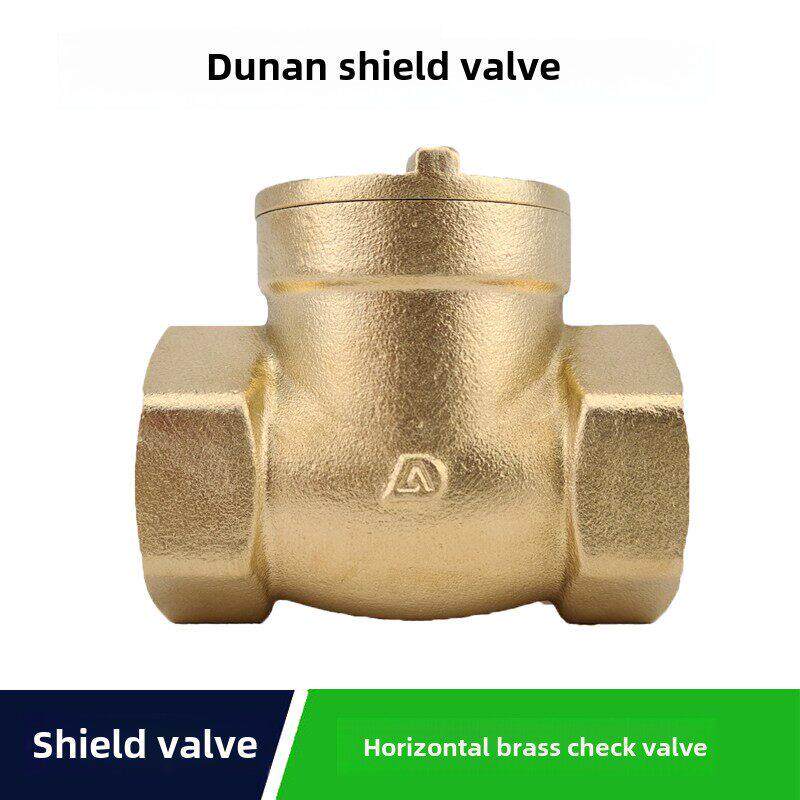 盾安黄铜卧式止回阀单向阀逆止阀水管水表止回防倒流4分6分1寸