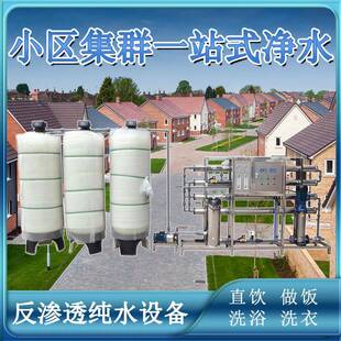 小区社区独栋别墅群用水直饮水系统反渗透纯净水处理设备机械