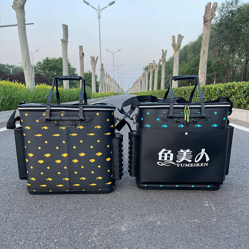 厂家批发新款加厚双层复合料活鱼桶带提手防水便携超大容量活鱼桶