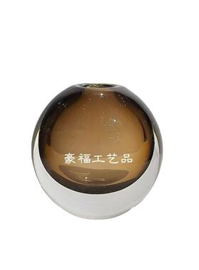 简约现代琉璃花插客厅茶玄关花餐厅样瓶板0843间软装设工艺品摆几