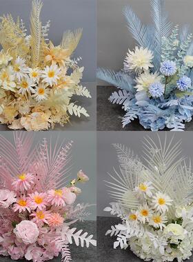 婚庆仿真花路引花桌摆花盆花婚礼舞台T台布置迎宾区装饰成品之新