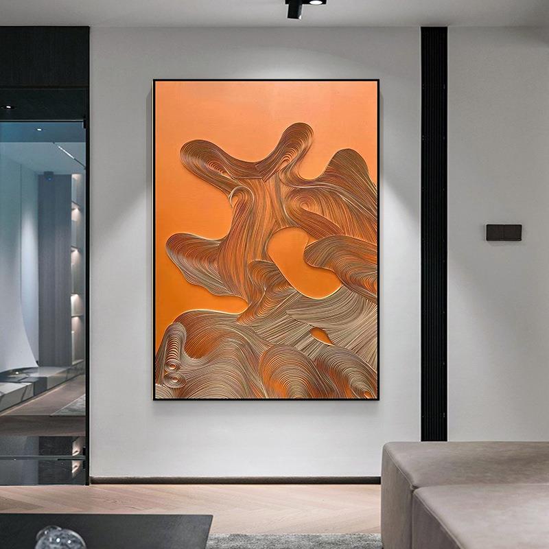 现代轻画奢玄关装饰走廊道象实物画壁画NOAH-514酒店抽别墅过客厅图片