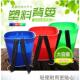 塑胶竹篓背篼彩色家用塑料背框装 菜 水桶非竹编收纳筐舞蹈道具买