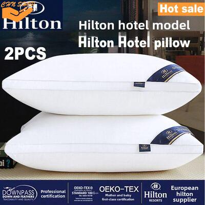 2PCS Hilton Hotel pillow Five star hotel bed soft sleep
