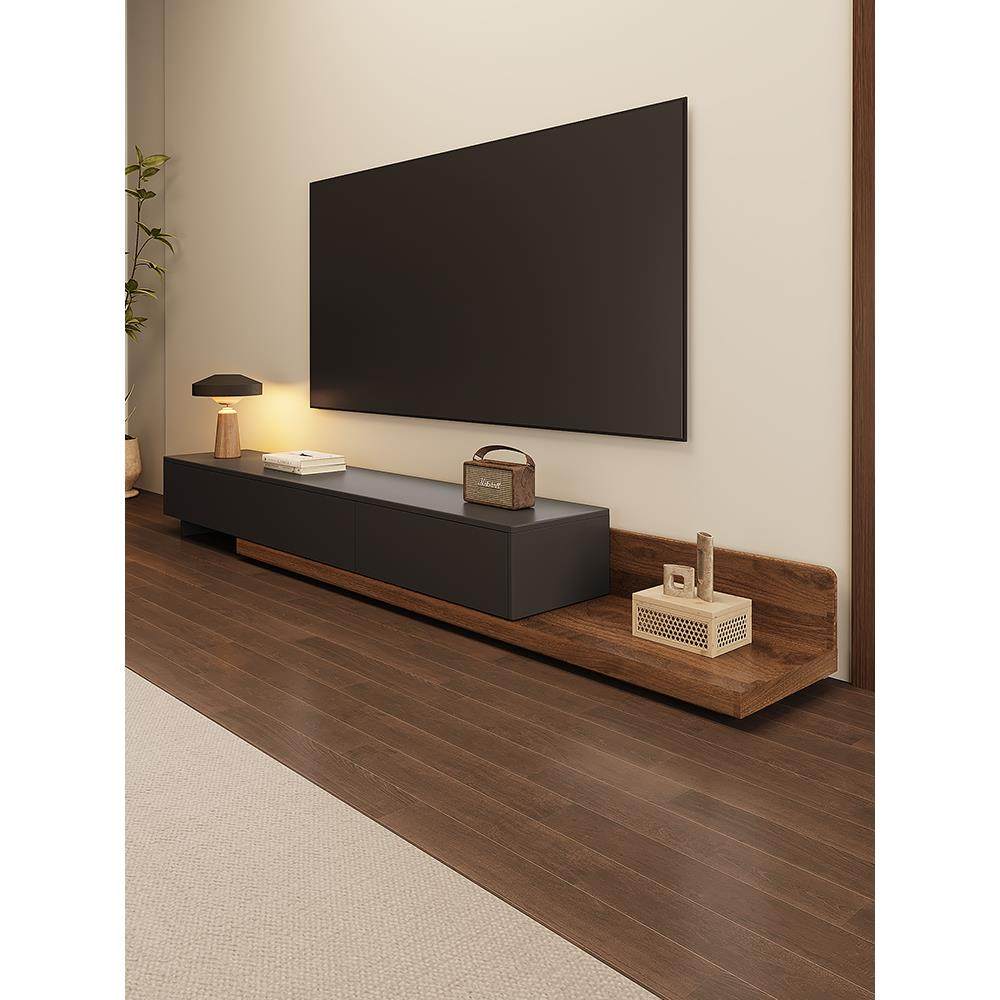 实木电视柜客厅家用2024新款简约小户型茶几组合伸缩电视机柜落地,住宅家具,电视柜,淘宝优惠券,粉丝福利购,淘宝优惠卷