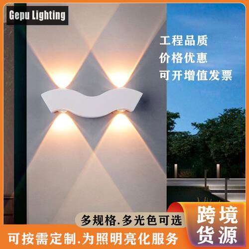 户外壁灯led室外防水外墙门牌门头圆形庭院现代简约跨境walllamp