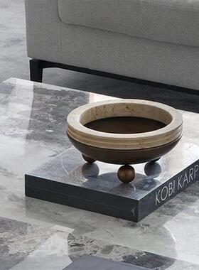 现轻奢样板客厅ES-A6457茶几托盘摆件客厅茶几装个饰代品性高脚房