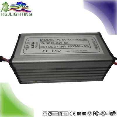 10串5并50W 12-24V输入1500MA升压 太阳能路灯驱动 投光灯电源