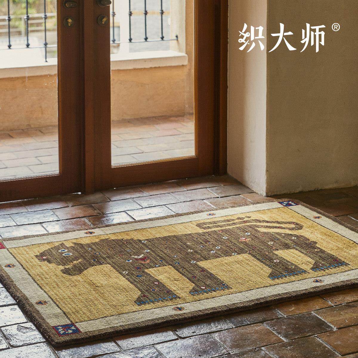 织大师瓦豹中古民族风无胶纯羊毛沙发脚垫复古飘窗毯卧室床边毯