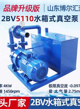 2BV5110水箱式真空泵4kw循环水箱雕刻机造粒机真空泵水环式真空泵