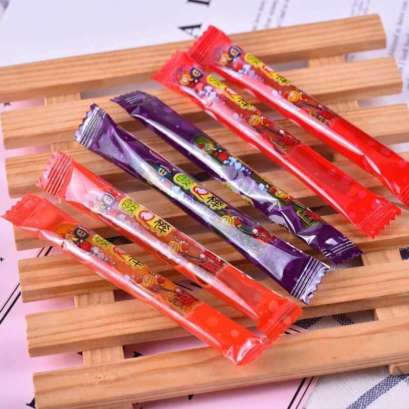 酸Q棒软糖喜粘牙糖80后经典怀旧零食糖果拉丝糖牙签糖三个味零食