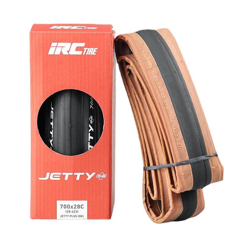 日本 IRC JETTY PLUS公路车外胎700x23/25/28C自行车折叠黄边轮胎