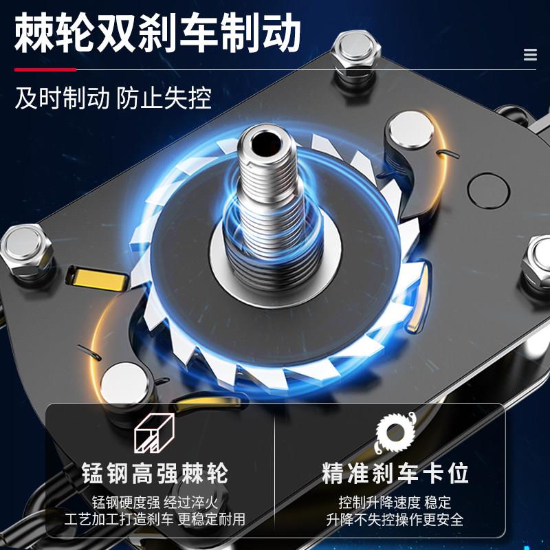 手1扳葫芦重倒炼手拉吊葫芦VA器手摇吊机/2/3吨手板紧起线 线0.75