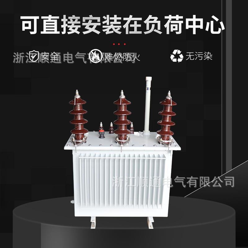 S11三相油浸式100KVA电力变压器 10千伏全铜双绕组降压调压400V