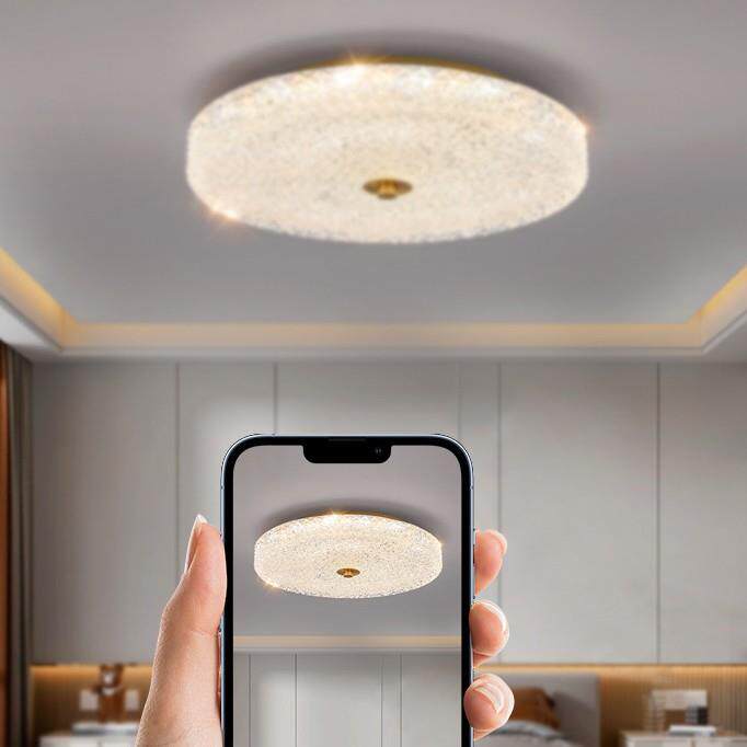 轻奢led吸顶灯卧室书房灯现代简约浪漫温馨主卧房间圆形灯具