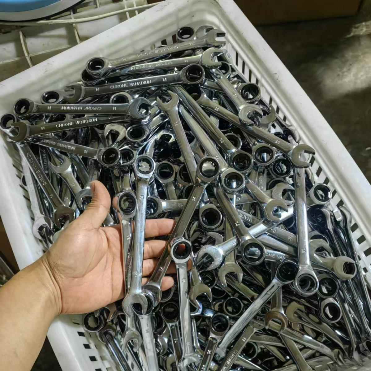 色绿棘轮扳8NFV件套组套汽工修汽保手具套装扳手开口两用扳手