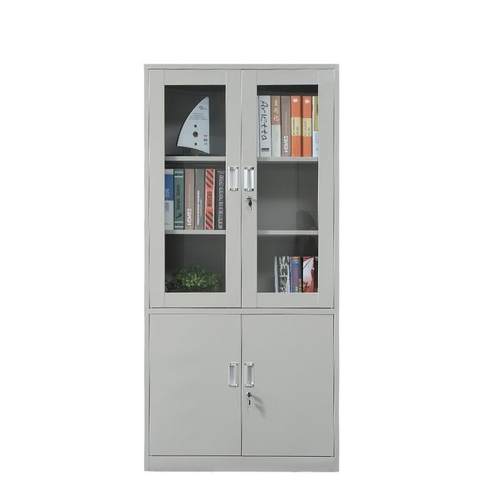 钢制文件柜拆装落地储物柜矮柜带锁铁皮柜子厂家办公室资料档案柜