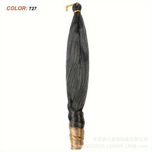 钩针发长卷发单管曲筒接发