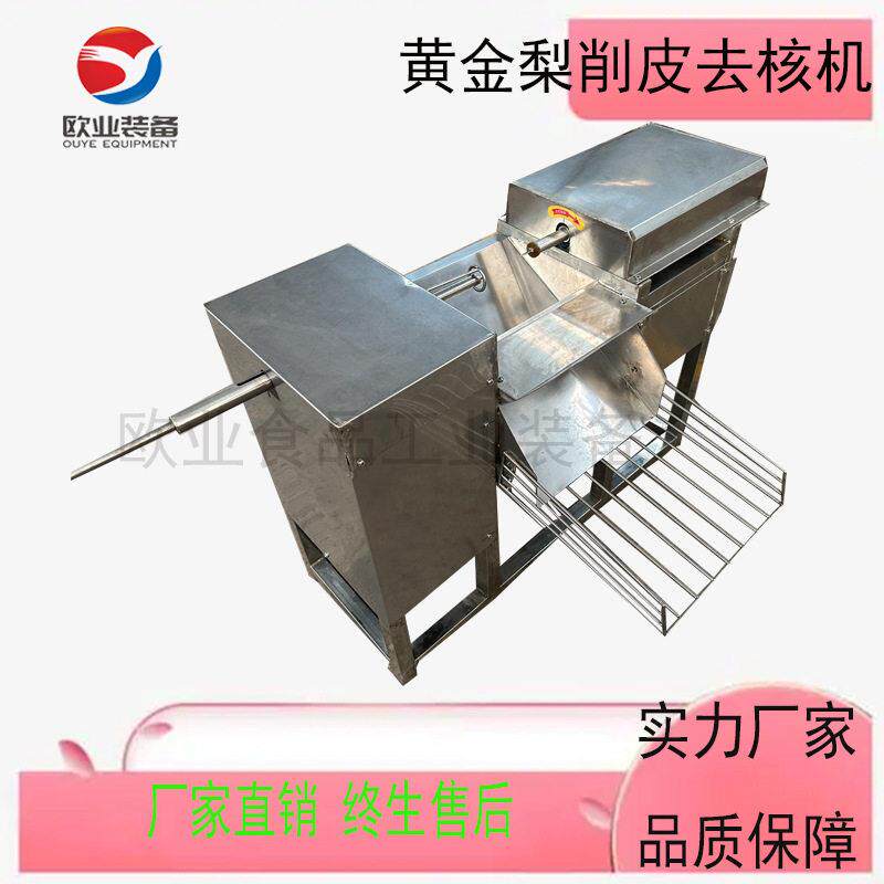 小型苹果削皮去核一体机 磨盘脆柿子削皮去核机器 脆梨去皮去核机
