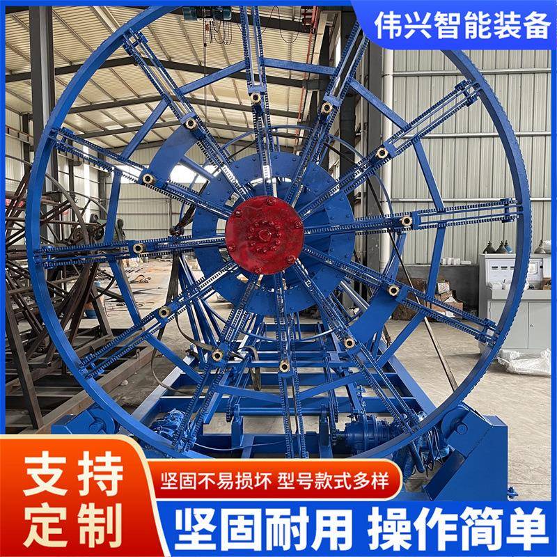 钢筋笼滚焊机查井钢筋笼制作自动变径焊接成型机水泥管滚焊机
